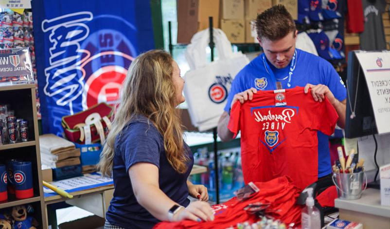 Katelyn, working as a Merchandise Manager for the Chicago Cubs